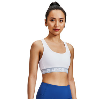 UNDERARMOUR）春夏DFO女子交叉式训练运动内衣-低强度1376437 白色100 L