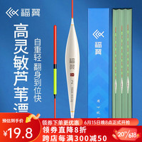 福翼芦苇浮漂高灵敏轻口鲫鱼加粗醒目漂抗走水鱼漂手工去壳芦苇漂 TE03底钓鲤鱼-铅1.8-2.6g 2号 单支管装