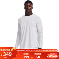 安德玛 UNDERARMOUR）男子篮球运动长袖T恤1374328 白色100