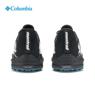 哥伦比亚 户外23男子Montrail越野跑透气户外运动鞋BM6578 010（黑色/蓝绿色） 40.5码 (25.5cm)