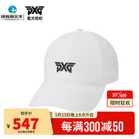 PXG高尔夫球帽男士23新款棒球帽 UNI SMALL LOGO UNSTRUCTURED遮阳帽 PHPPU850501 白色