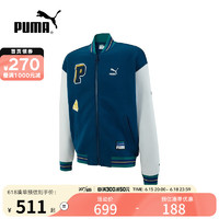 彪马（PUMA）yysports 女外套2023棒球服拼接保暖针织运动夹克 677373-45 2XL