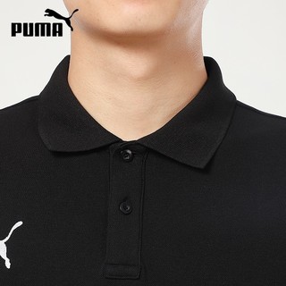 PUMA彪马短袖T恤男装 夏季新款运动服跑步半袖快干休闲上衣翻领POLO衫 656579-03/偏大一码 2XL/190cm/200斤