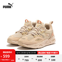 88VIP：PUMA 彪马 官方 新款男女同款情侣复古休闲鞋 TRC BLAZE 390161 燕麦色-烤杏仁色-01