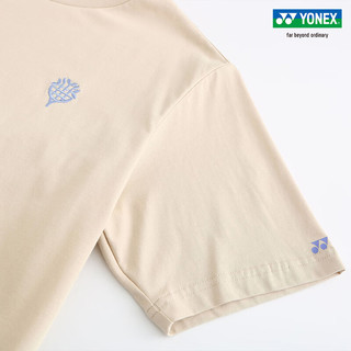 YONEX/尤尼克斯 16670CR/16673CR 2023SS 自然环保系列情侣款运动T恤yy 橄榄绿色（男款） S