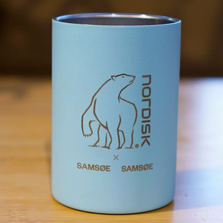 NORDISK丹麦大白熊 &Samse联名款 双层水杯不锈钢户外防烫咖啡杯 冰海蓝宝石
