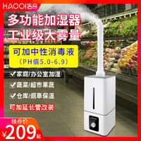 HAOQI 浩奇 工业加湿器大雾量商用型蔬菜保鲜水果消毒水喷雾烤烟叶回潮机