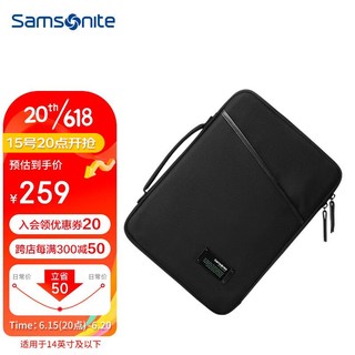 Samsonite 新秀丽 电脑包手提包笔记本内胆包14英寸苹果保护套BP5*006 黑色