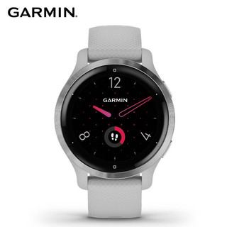 佳明（GARMIN）Venu2S迷雾灰血氧音乐支付健康监测跑步触屏智能手 Venu2_Plus雅致白