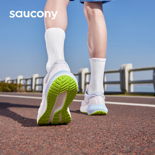 saucony 索康尼 澎湃男缓震跑鞋训练跑步鞋轻便运动鞋SURGE白兰绿