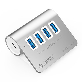 奥睿科（ORICO)USB3.2分线器Gen1扩展坞拓展集线器3.0hub苹果电脑转换器独立供电适用ipad/macbook笔记本M3U4