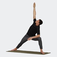 adidas 阿迪达斯 男装速干修身瑜伽运动短袖T恤HJ9901