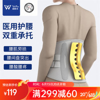 WSPEN德国夏季护腰带腰间盘突出保暖发热腰托腰疼束腰腰肌劳损腰封男女 强力支撑款 XXL码腰围3尺-3尺4