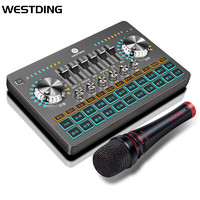 WESTDING 威斯汀 TK100+ES230网红直播声卡设备全套手机电脑唱歌专用调音台麦克风套装