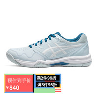 亚瑟士ASICS2023新款GEL-DEDICATE 7女子运动稳定轻量网球鞋 蓝色/白色 40