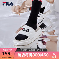 FILA 斐乐官方女鞋运动拖鞋2023夏季厚底沙滩鞋休闲鞋DRIFTER