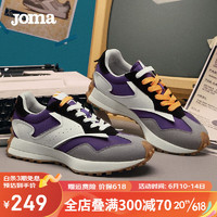 JOMA 211经典复古跑步鞋男女新款休闲鞋时尚潮流情侣款鞋子跑鞋 深紫/白(女) 36