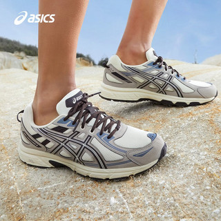 ASICS 亚瑟士 跑步鞋男鞋越野透气运动鞋抓地耐磨跑鞋 GEL-VENTURE 6 奶白色/灰色 40.5