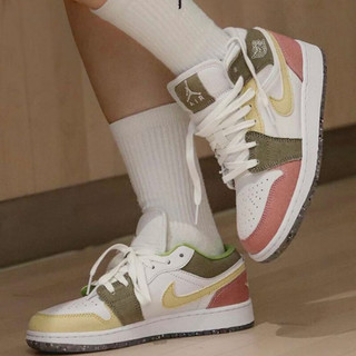 耐克（NIKE）AJ1篮球鞋女鞋夏季Air Jordan 1运动鞋轻便透气休闲鞋板鞋DJ033 DJ0338-100 35.5-3.5Y