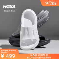 HOKA ONE ONE男女鞋奥拉舒缓拖鞋3 ORA Recovery Slide 3轻盈舒适 黑色/黑色 35.5/215mm