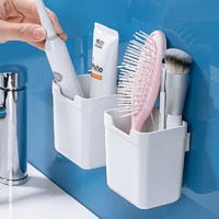deHub 牙刷置物架壁挂式免打孔电动牙刷架卫生间梳筒牙膏架梳子收纳筒