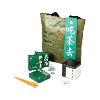 PLUS会员：AICHICHA  鸭屎香大红袍茶叶礼包 6盒+龙井茶75g