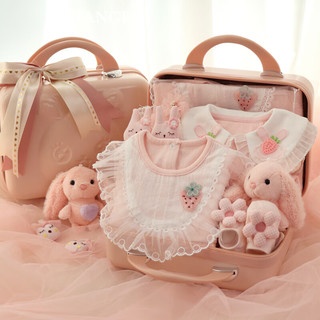迪士尼（Disney）新生的儿见面礼盒宝宝衣服套装婴儿出生满月百天送礼物0-3月 中奖的幸运兔宝宝 3-6个月