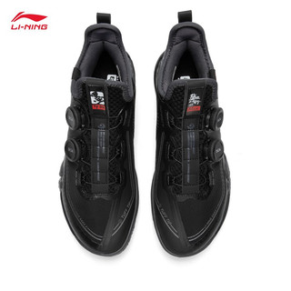 李宁 贴地飞行MAX丨羽毛球专业比赛鞋男女同款新款运动鞋AYAT001 黑色-2 41