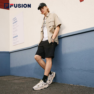 FILA  FUSION斐乐潮牌FLASH男鞋复古潮鞋2023秋季轻户外跑步鞋