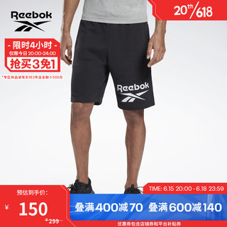 Reebok 锐步 官方男子SHORT室内健身综合训练舒适运动短裤GL3158 GL3158 A/M