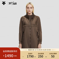 DESCENTE 迪桑特 WOMENS STUDIO 女子梭织上衣 D2232GJK22 棕色-BE L(170/88A)