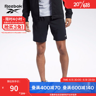 Reebok 锐步 Workout Ready 男子运动短裤 FP9110 黑色 L