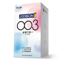 jissbon 杰士邦 003 玻尿酸 水润三合一 16只装（003至薄至润*10+003玻尿酸*3+零感*3））