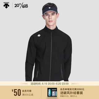 DESCENTE 迪桑特 RUNNING系列 男子梭织上衣 D3231RWB43 BK-黑色 L(175/96A)