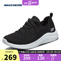 SKECHERS 斯凯奇 软底网面运动鞋女士夏季一脚蹬针织轻便透气休闲妈妈鞋子13356