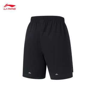 LI-NING 李宁 速干凉爽运动短裤男装2023反光裤子AKST257