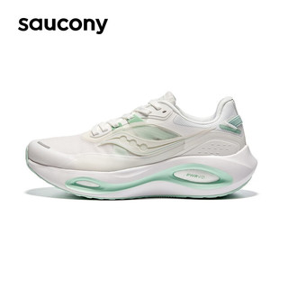 Saucony索康尼火鸟3跑鞋夏季新品透气训练跑步运动鞋子男女同款 白绿（女款） 35.5