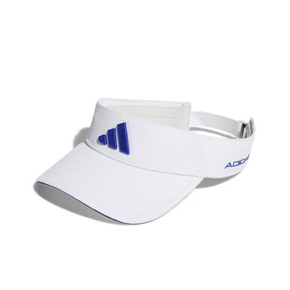 阿迪达斯 （adidas）高尔夫球帽男23新品Tour Visor无顶帽檐遮阳男帽 白色 头围580mm