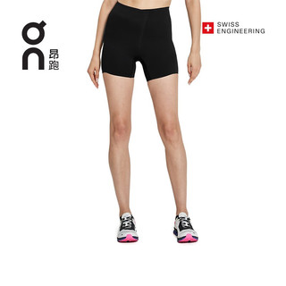 On昂跑2023春夏新品女款轻量舒适竞速紧身短裤Race Tights Black/Shadow 黑色/深灰 XS