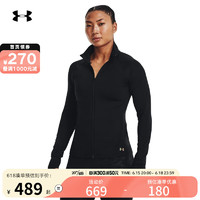 安德玛（Under Armour）yysports 2023春季新款RUSH女子训练运动外套 1379044-001 XL