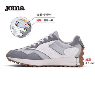 JOMA 211经典复古跑步鞋男女新款休闲鞋时尚潮流情侣款鞋子跑鞋 黑/白(男) 38