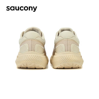 Saucony索康尼澎湃男女缓震跑鞋训练跑步鞋轻便运动鞋SURGE米咖啡37.5