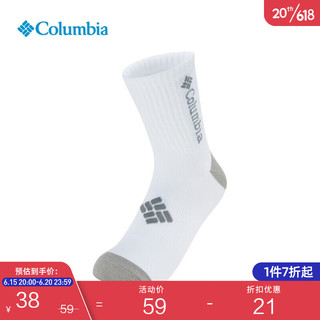 哥伦比亚 中性运动短袜 RCS841-100 白色 L 一对装