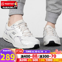 SKECHERS 斯凯奇 女鞋 2023夏季新款时尚GO RUN运动鞋子户外缓震透气休闲跑步鞋 128270-WHT 35