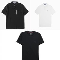 TOMMY HILFIGER Polo衫*2+短袖T恤*1