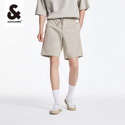 JACK&JONES 杰克琼斯 夏季五分裤男直筒弹力松紧拼接舒适简约商务休闲短裤男装