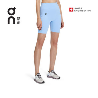 On昂跑2023春夏新品女款舒适修身紧身短裤Movement Tights Short Stratosphere 平流蓝 M