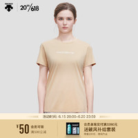 DESCENTE迪桑特 SKI STYLE系列 女子 短袖针织衫 D3232STS61 BE-米白色 S(160/80A)