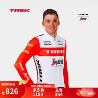 崔克（TREK）Santini Trek-Segafredo车队车迷版保暖男式长袖骑行服 白色/红色 XS