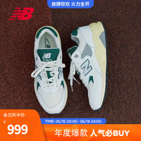 NEW BALANCE NB官方23新款男鞋女鞋580系列复古运动休闲鞋 白色/绿色 MT580RCA 42(脚长26.5cm)